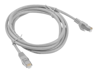 Lanberg CAT 6 Foldet uskærmet snoet par (F/UTP) 1m Patchkabel Grey RAL 7035