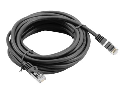 Lanberg CAT 6 Foldet uskærmet snoet par (F/UTP) 5m Patchkabel Sort RAL 9004