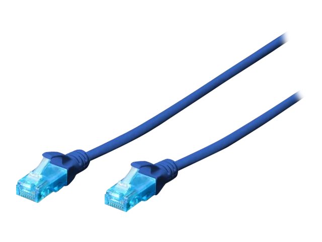 DIGITUS Professional CAT 5e Ikke afskærmet parsnoet (UTP) 25cm Patchkabel Blå