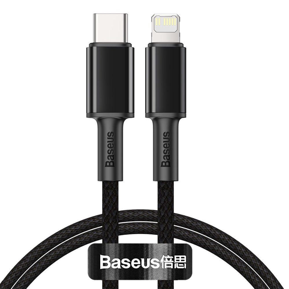 Baseus High Density USB-C til Lightning kabel 20W 1m sort