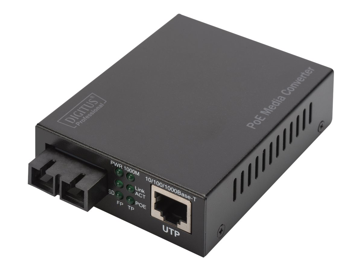 DIGITUS Professional DN-82160 Fibermedieomformer Ethernet Fast Ethernet Gigabit Ethernet