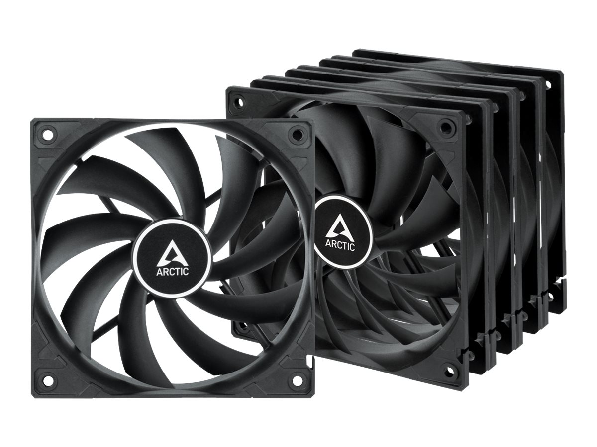 ARCTIC F12 Fan 5-pack Sort 120 mm