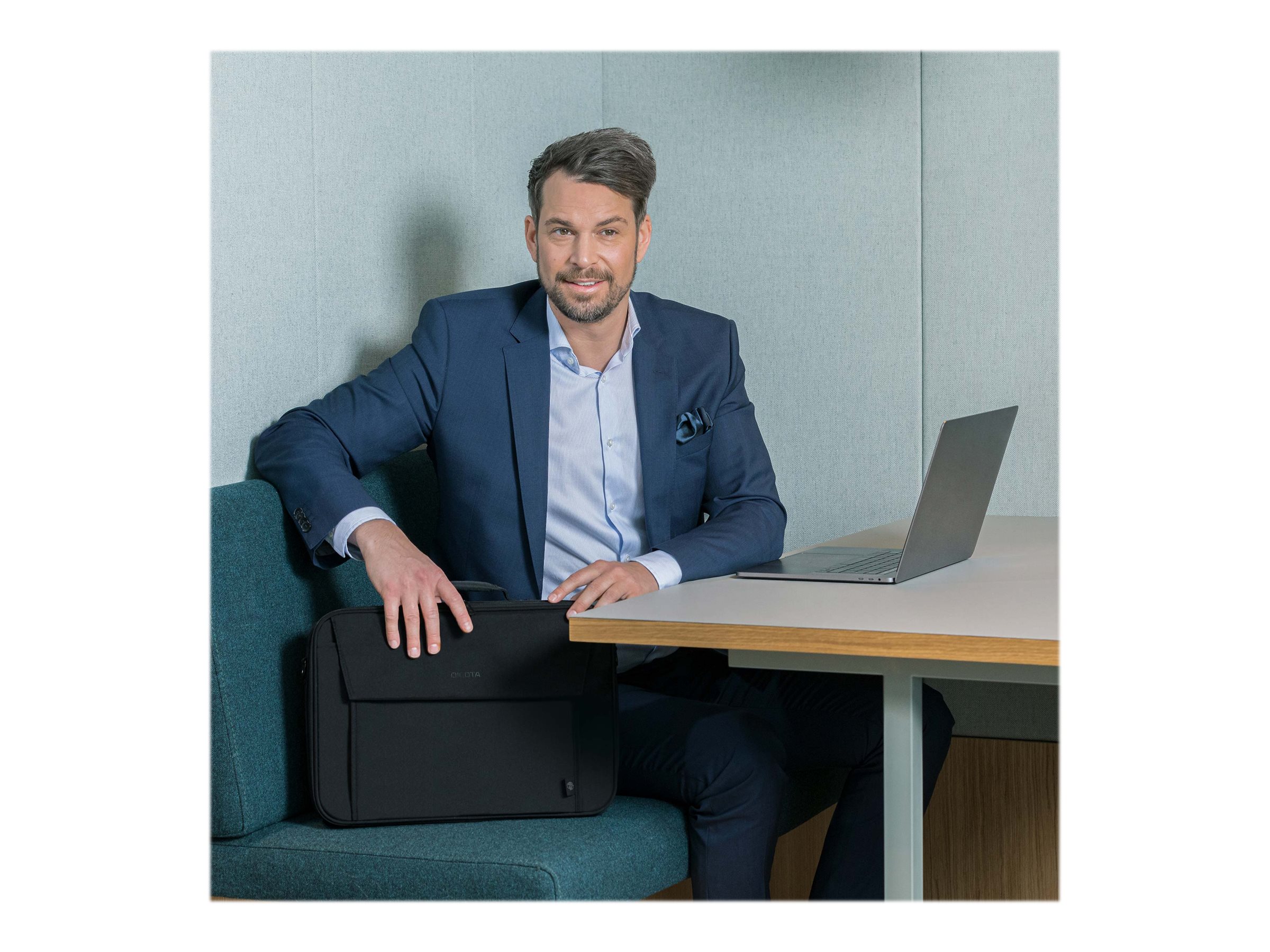 DICOTA Eco Multi Bæretaske 17.3 Metal 300D RPET polyester Sort