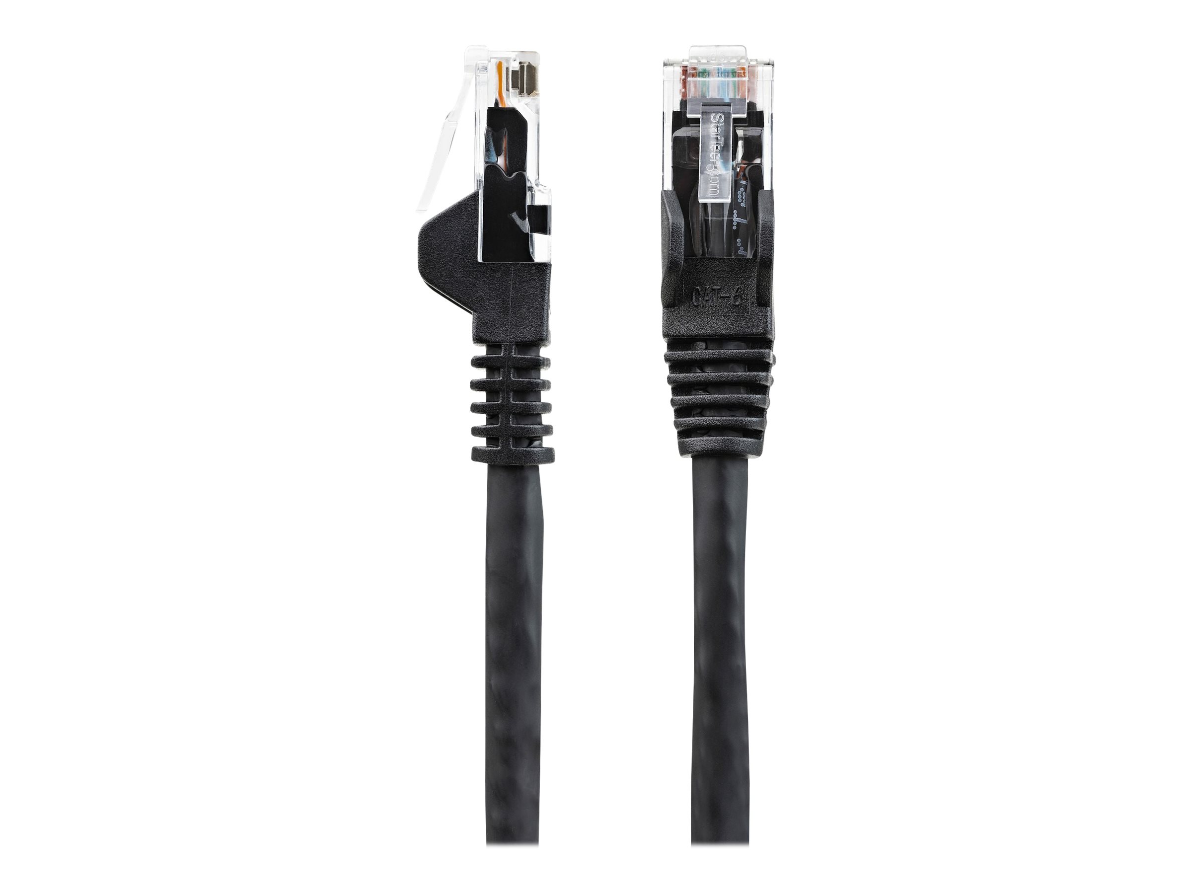 StarTech.com 50cm LSZH CAT6 Cable, 10 Snagless RJ45 100W Network Patch Cord Strain Relief, CAT 6 10GbE UTP, Black, Individually Tested/ETL, Low Smoke Zero Halogen - Category 6 - 24AWG (N6LPATCH50CMBK) CAT 6 Ikke afskærmet parsnoet (UTP) 50cm Patchkabel So