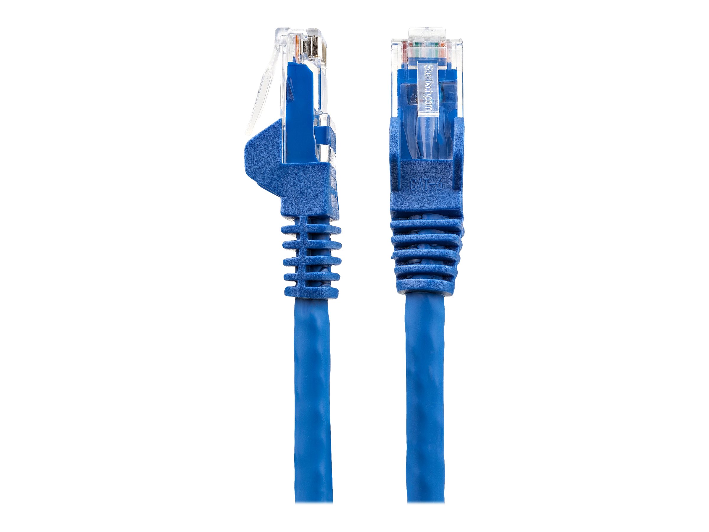 StarTech.com 50cm LSZH CAT6 Cable, 10 Snagless RJ45 100W Network Patch Cord Strain Relief, CAT 6 10GbE UTP, Blue, Individually Tested/ETL, Low Smoke Zero Halogen - Category 6 - 24AWG (N6LPATCH50CMBL) CAT 6 Ikke afskærmet parsnoet (UTP) 50cm Patchkabel Blå