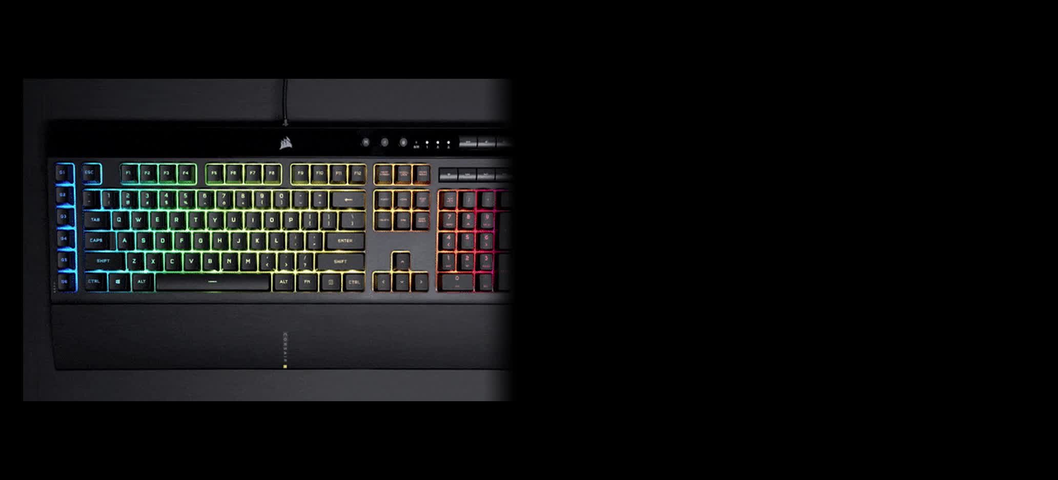 Corsair K55 RGB PRO Tastatur RGB Kablet US engelsk