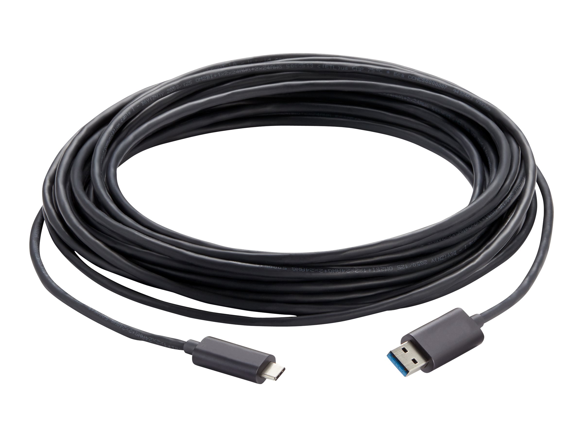 Vaddio 26 ft USB 3.2 Active Optical Cable - Type C to Type A - Black USB Type-C kabel 8m Sort