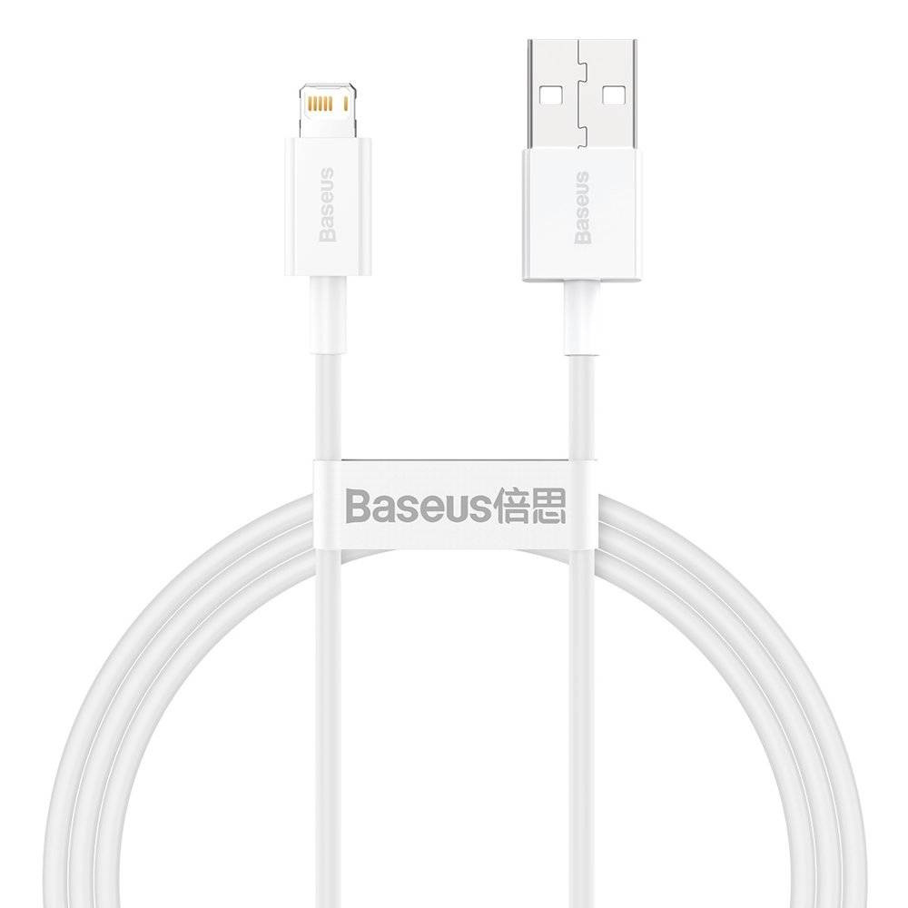 Baseus USB 2.0 til Lightning kabel 1m hvid