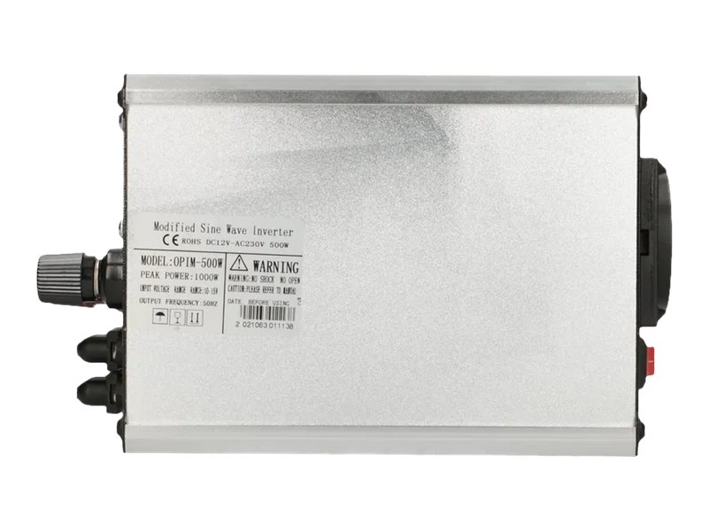 Extralink OPIM-500W DC til AC inverter Ekstern Sort Grå