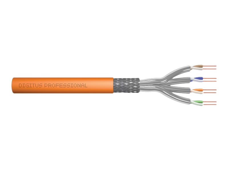 DIGITUS Professional CAT 7 S/FTP 1000m Bulkkabel Orange RAL 2000