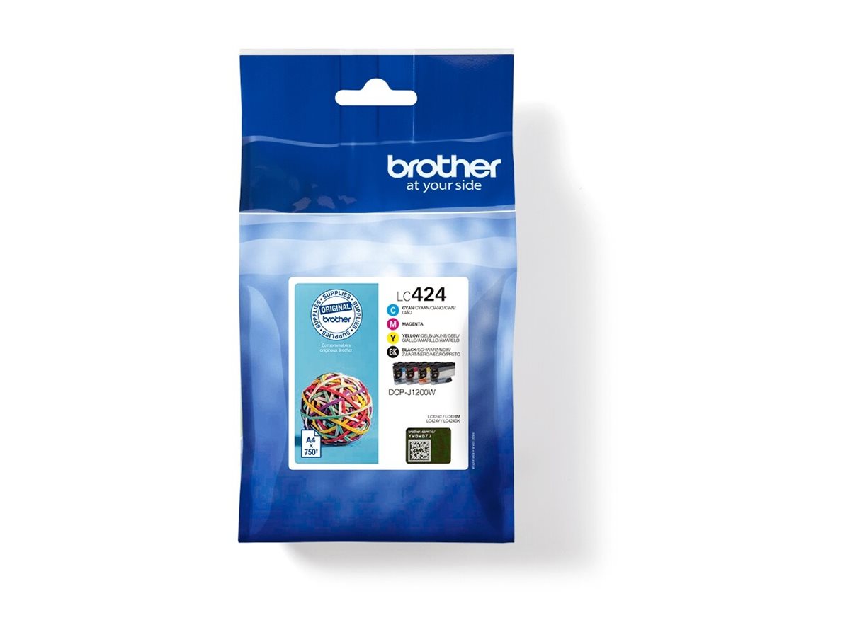 Brother Sort Gul Cyan Magenta 750 sider Blæk