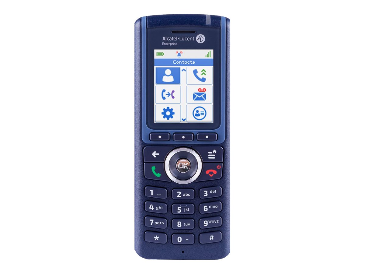 Alcatel-Lucent Enterprise 8234 Trådløs digitaltelefon Ingen nummervisning Blå