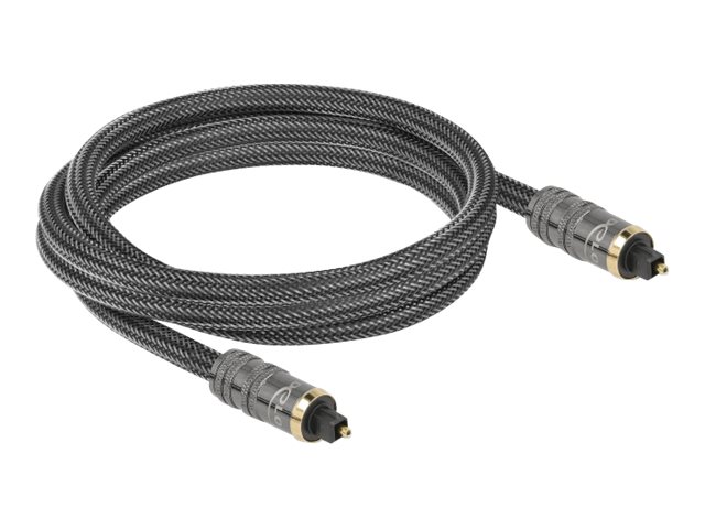Delock Digital lydkabel (optisk) 2m Sort