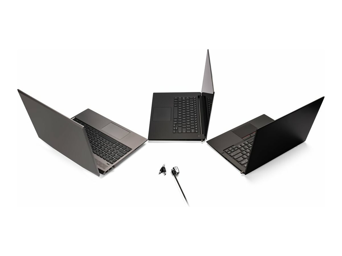 Kensington ClickSafe 2.0 3-in-1 Keyed Laptop Lock - Master Keyed Sikkerhedskabelslås