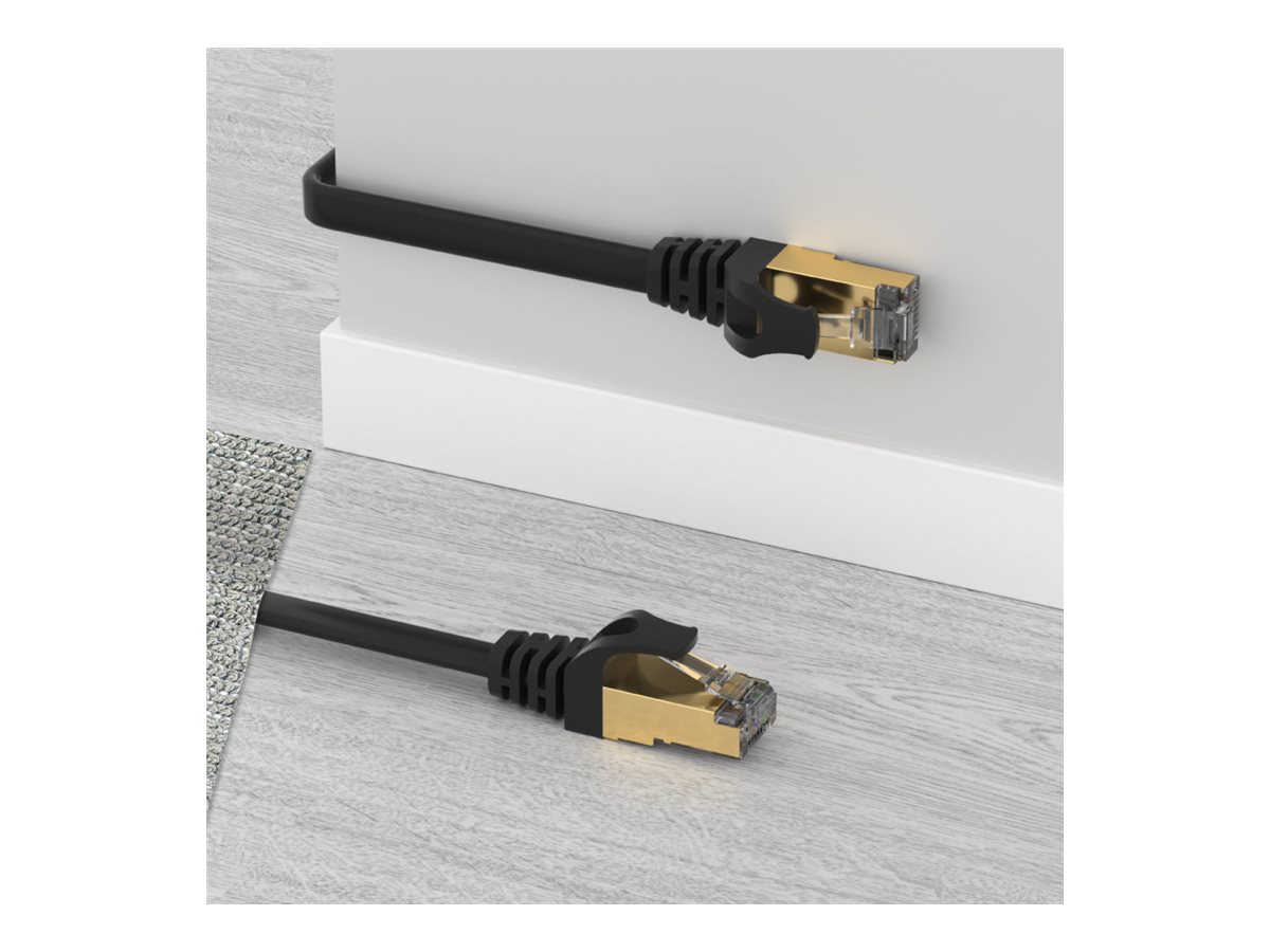 Unitek C1897BK Series CAT 7 Afskærmet parsnoet kabel (SSTP) 1m Patchkabel Sort