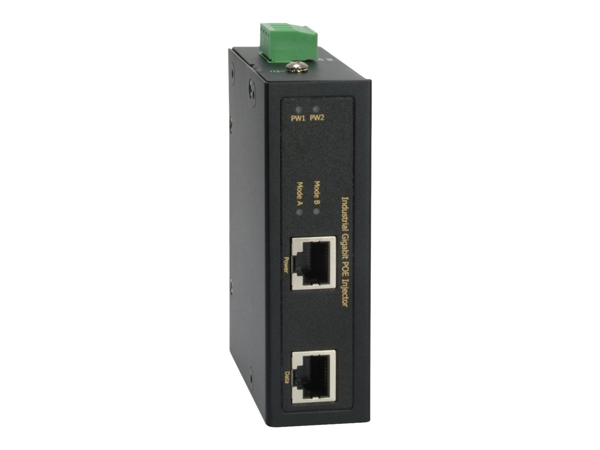 LevelOne IGP-0102 Strøminjektor Monterbar på DIN rail Sort
