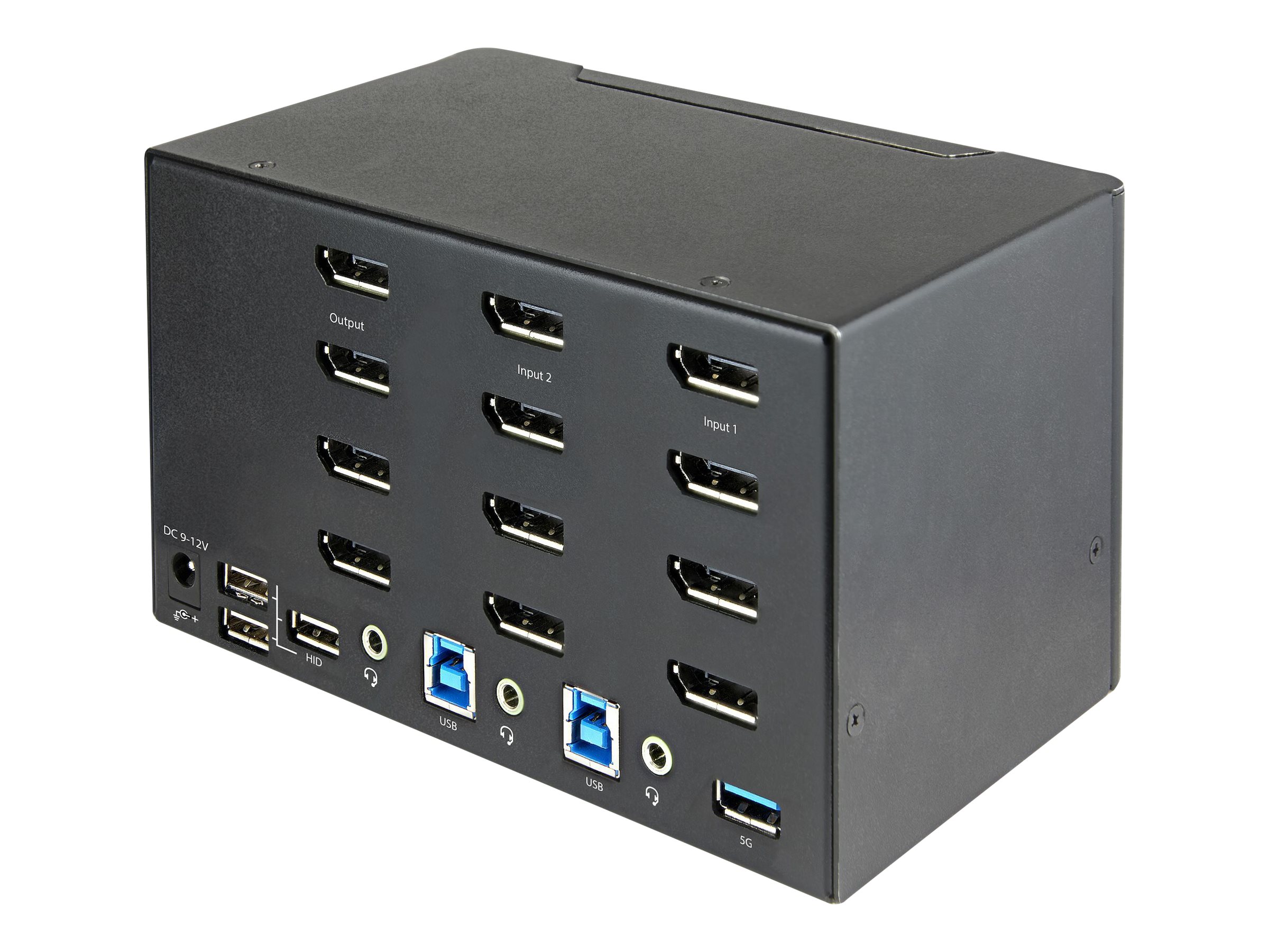StarTech.com 2 Port Quad Monitor DisplayPort KVM , 4K 60Hz UHD HDR, Desktop 4K DP 1.2 KVM 2 Port USB 3.0 Hub (5Gbps) & 4x USB 2.0 HID Ports, Audio, Hotkey ing, TAA - /Video/Mouse KVM / audio-switch Desktop