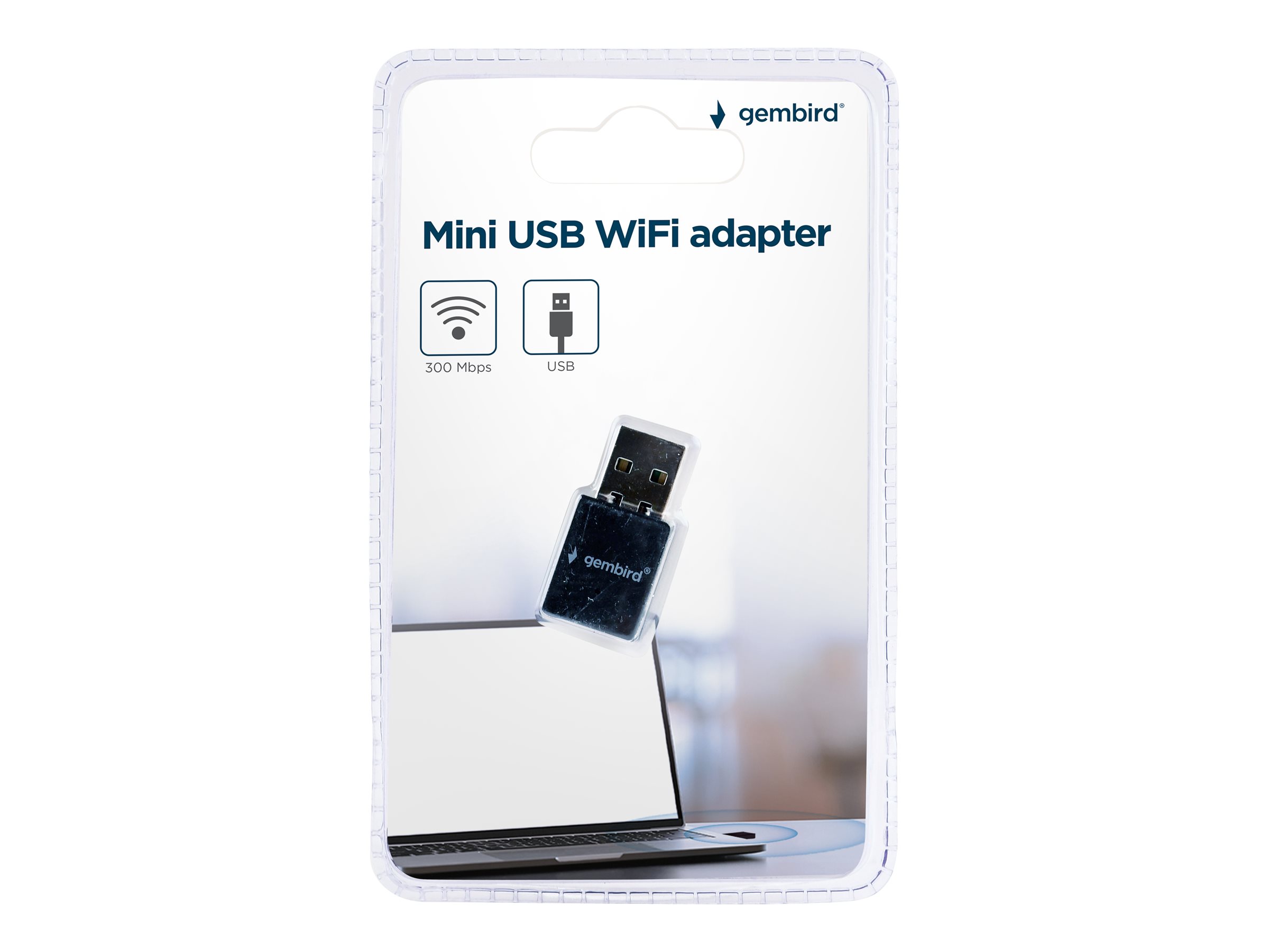Gembird WNP-UA300-01 MINI Netværksadapter Trådløs Sort