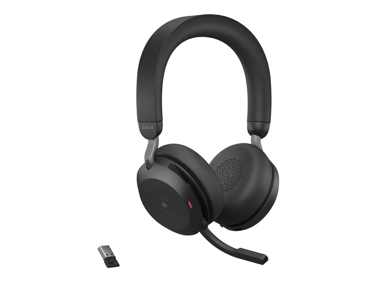 Jabra Evolve2 75 Trådløs Høretelefoner Sort