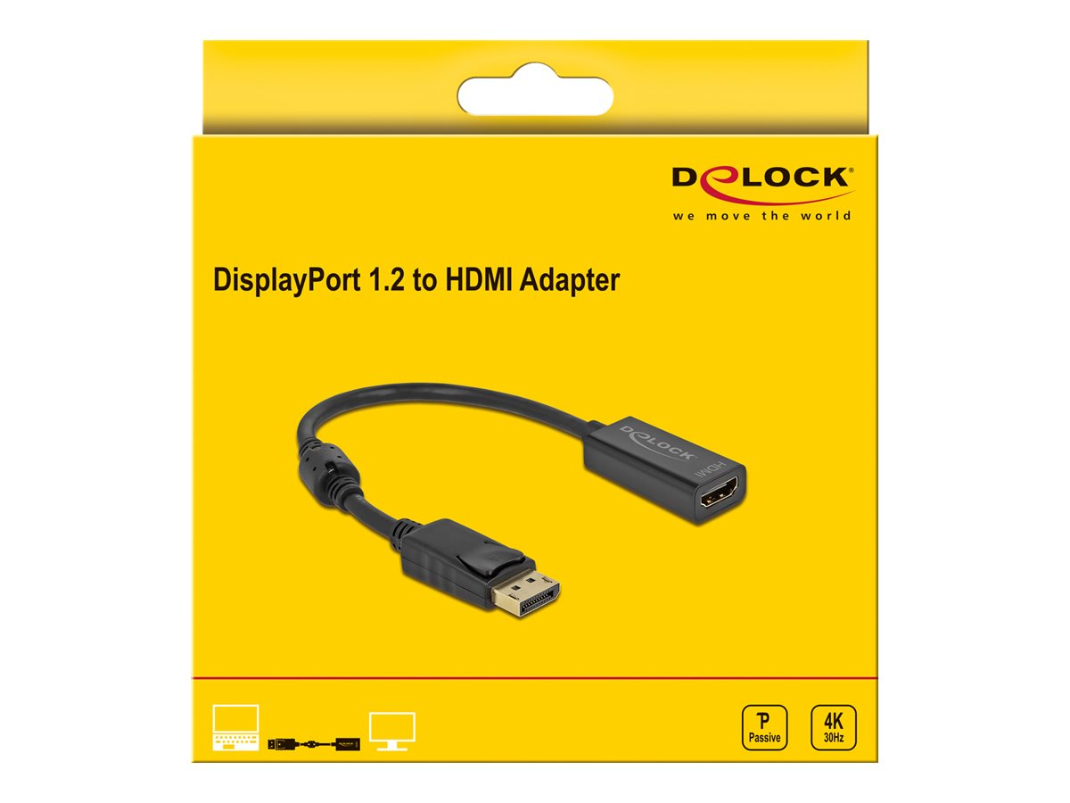 Delock Videoadapter 20cm Sort