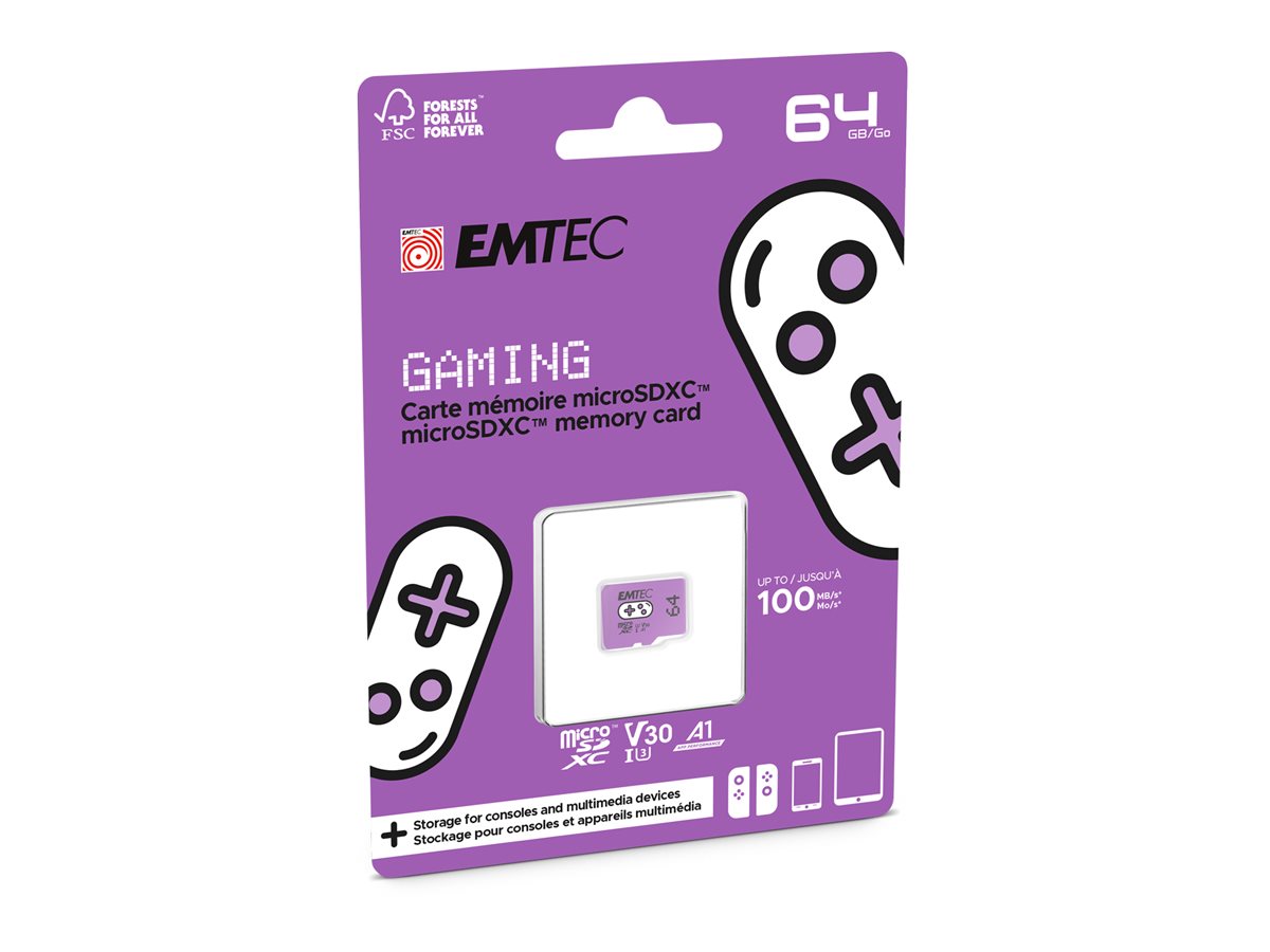 EMTEC Gaming microSDXC 64GB 100MB/s