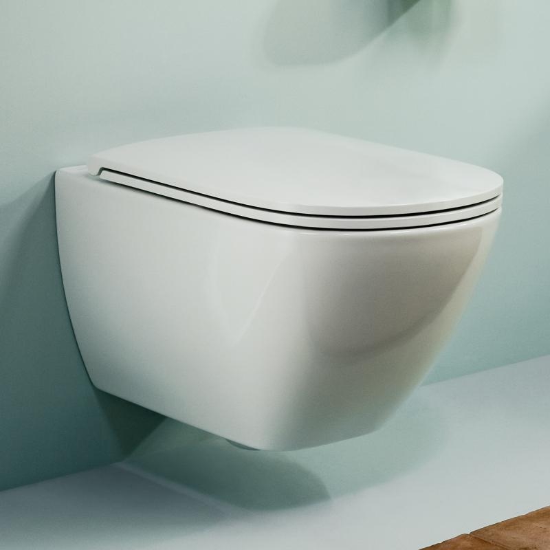 [AI generated title] Laufen Væghængt Toilet Lua
