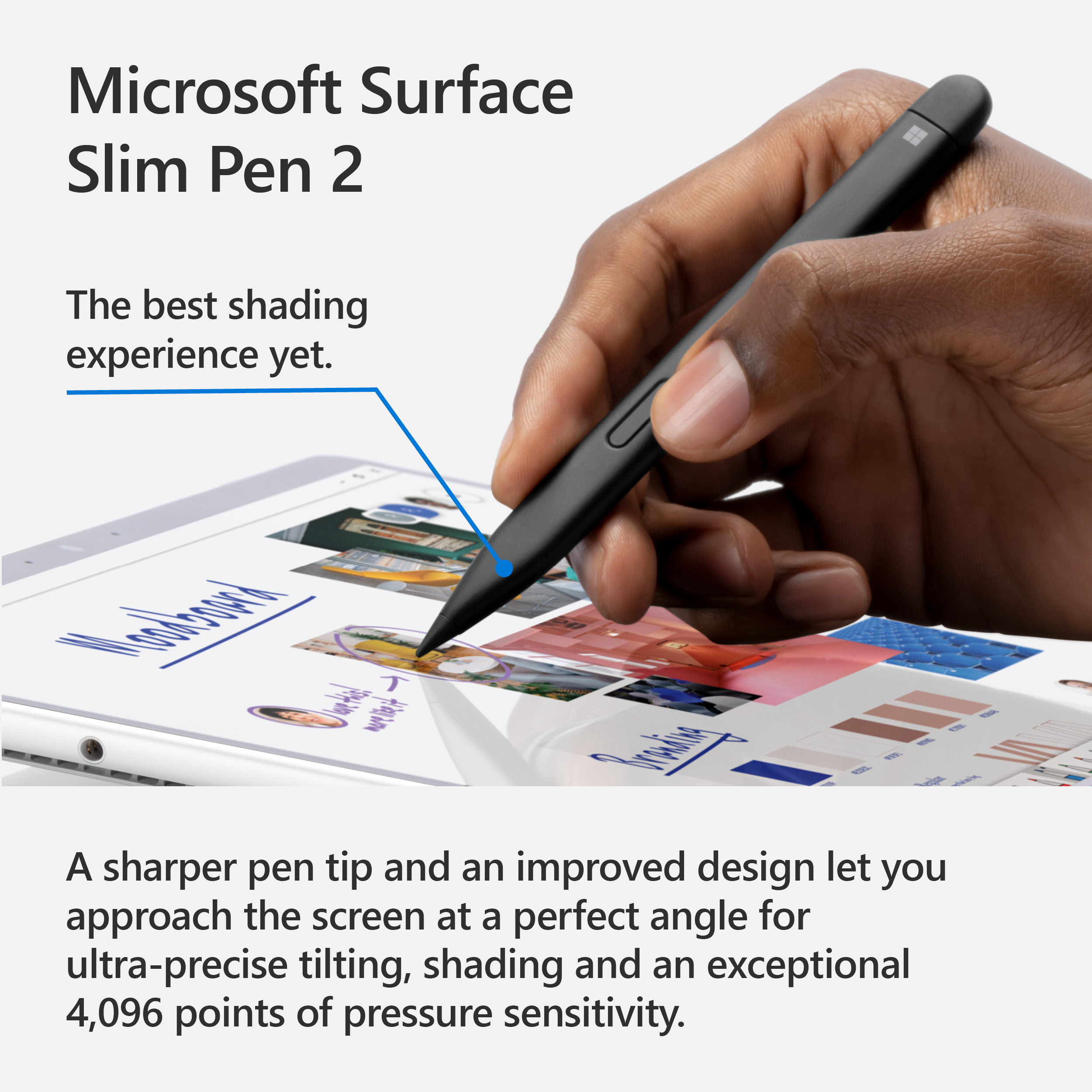 Microsoft Surface Slim Pen 2 Sort Aktiv skrivestift