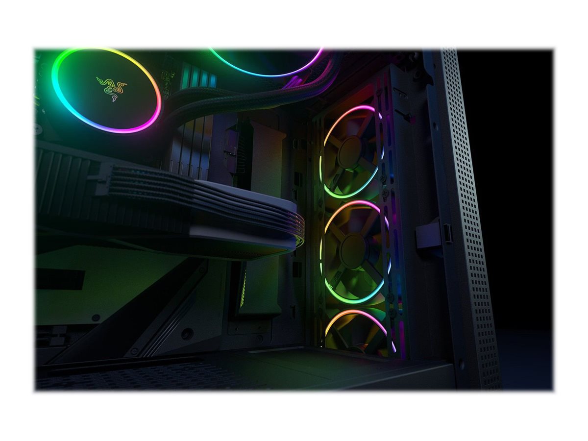 Razer Kunai Chroma Fan 3-pack Sort 140 mm