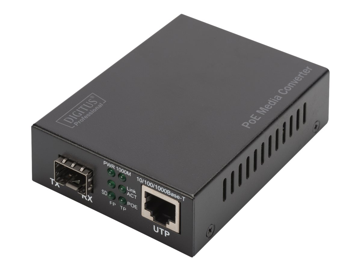 DIGITUS Professional DN-82140 Fibermedieomformer Ethernet Fast Ethernet Gigabit Ethernet