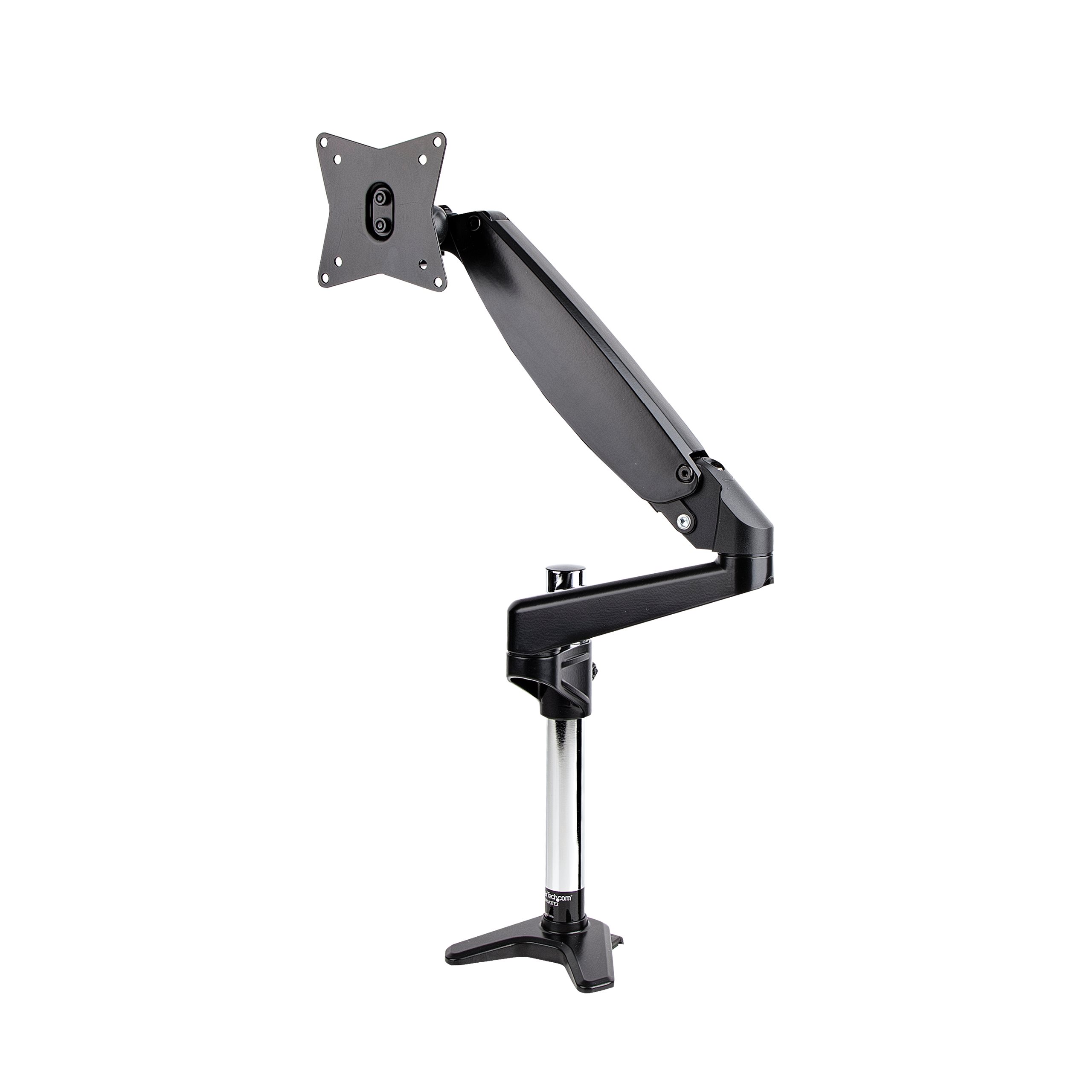 StarTech.com Desk Mount Monitor Arm for Single VESA Display up to 32 or 49 Ultrawide 8kg/17.6lb, Full Motion Articulating & Height Adjustable w/ Cable Management, C-Clamp, Grommet Mount - Single Monitor Arm Monteringssæt Monitor 32-49