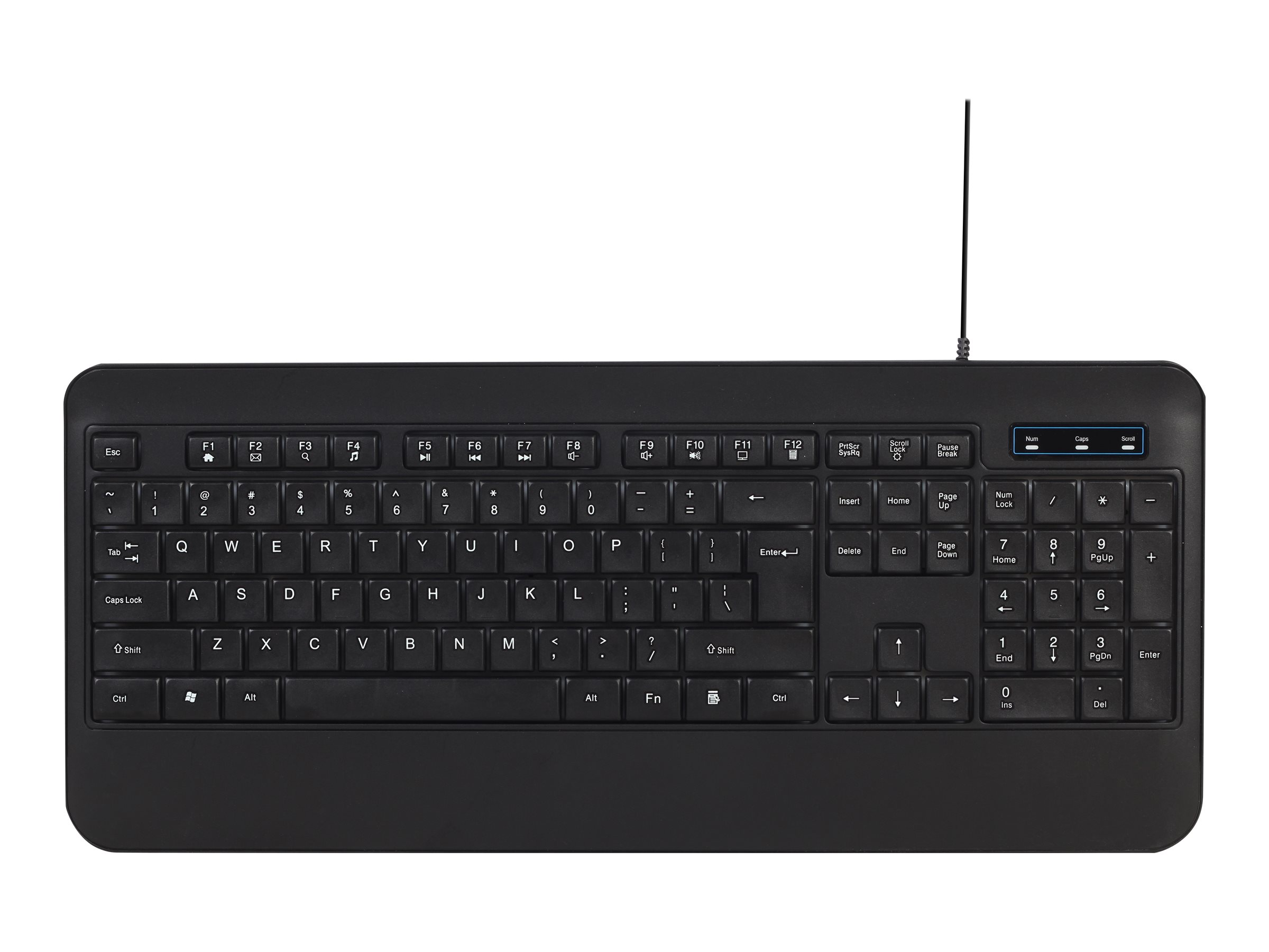 Gembird KB-UML-03 Tastatur Regnbue LED Kabling USA