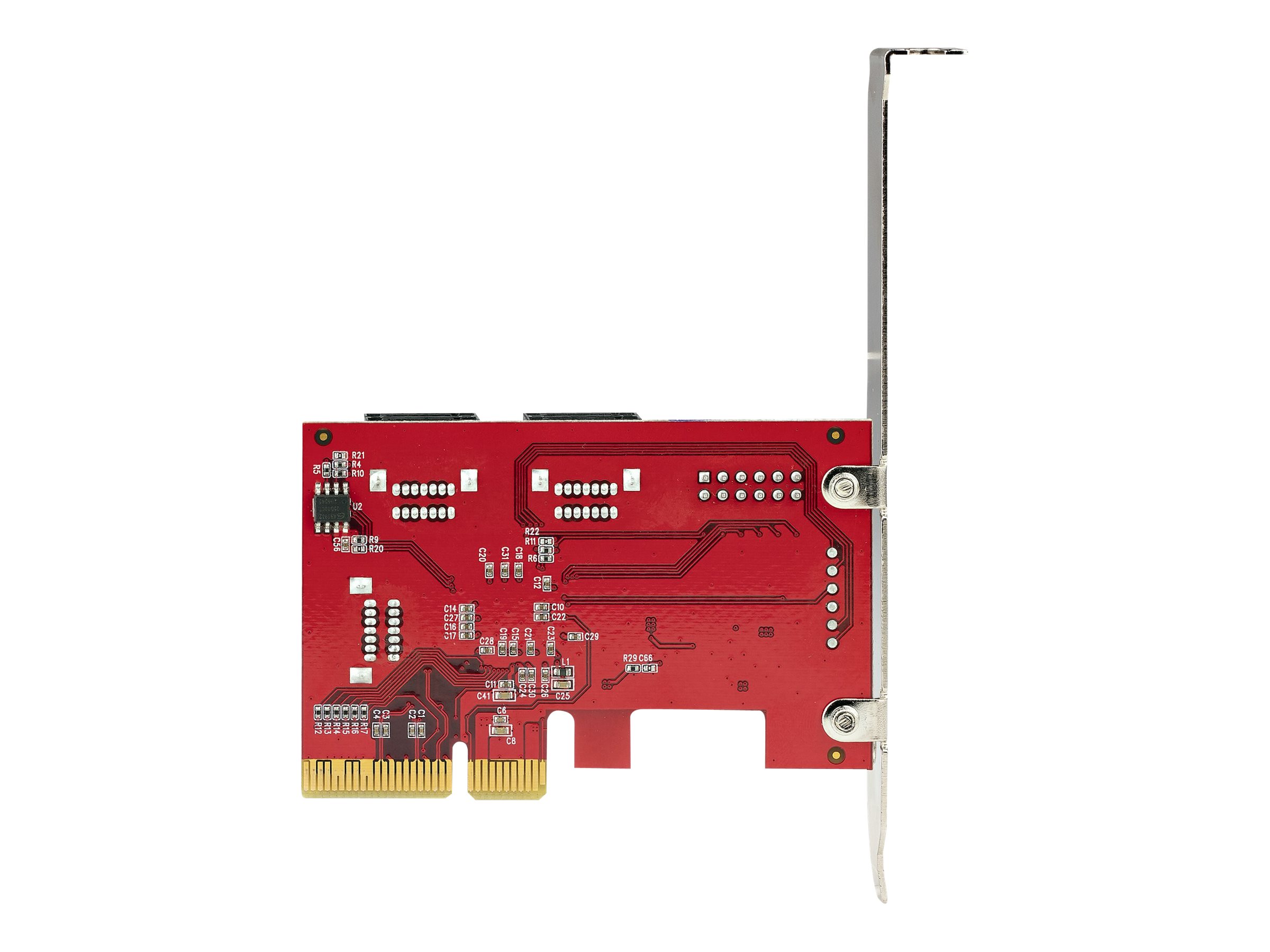 StarTech.com SATA PCIe Card, 6 Port PCIe SATA Expansion card, 6Gbps SATA Card Low Profile Bracket, Stacked SATA Connectors, ASM1166 Non-Raid SATA Controller Card - PCI Express to SATA Converter (6P6G-PCIE-SATA-CARD) Lagringskontrol