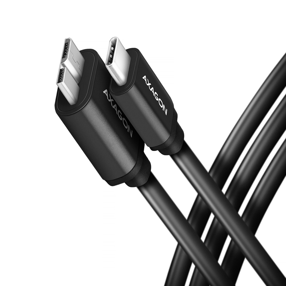 Axagon BUMM3-CM10AB USB-C 3.2 Gen 1 til Micro USB-B kabel 1 m