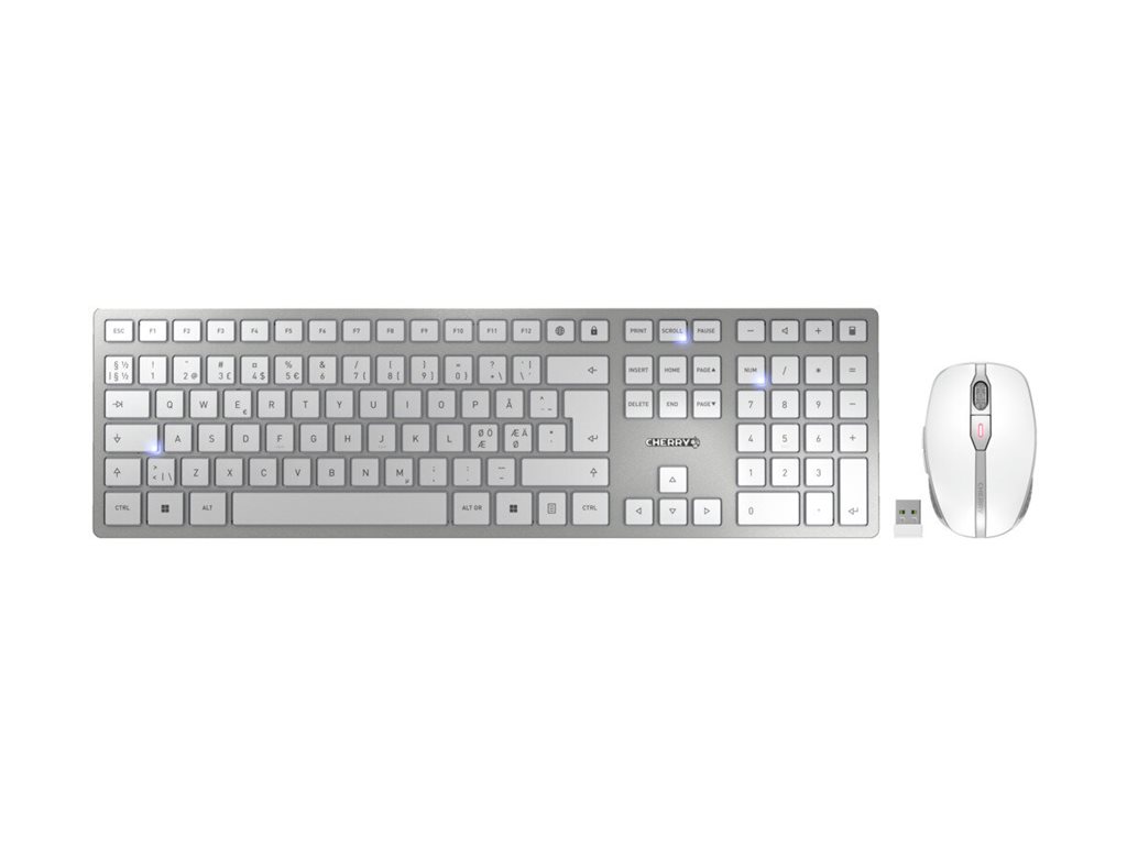 CHERRY DW 9100 SLIM Tastatur og mus-sæt Saks Trådløs