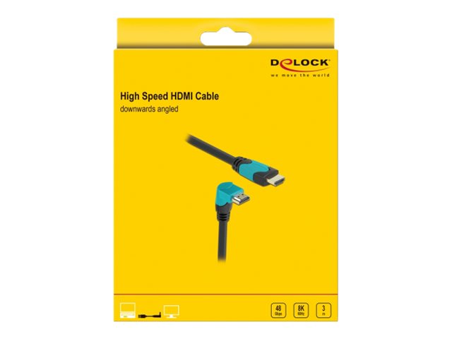 Delock HDMI-kabel 2m Sort Blå