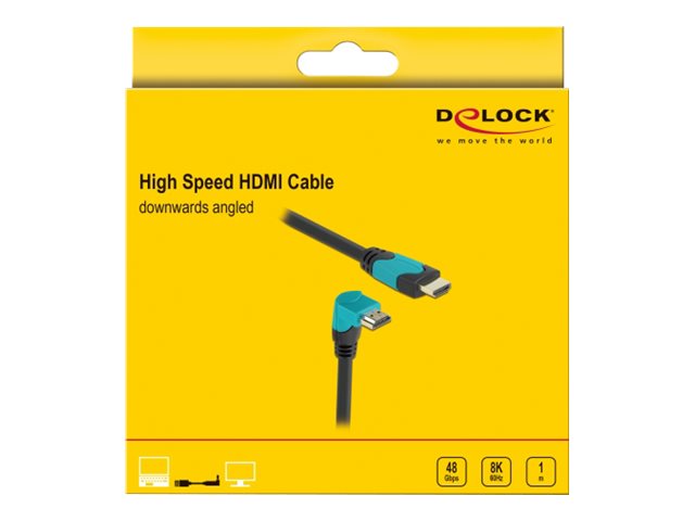 Delock HDMI-kabel 1m Sort Blå