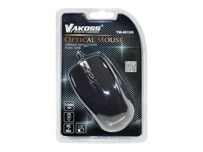 VAKOSS TM-481UK Optisk Kabling Sort