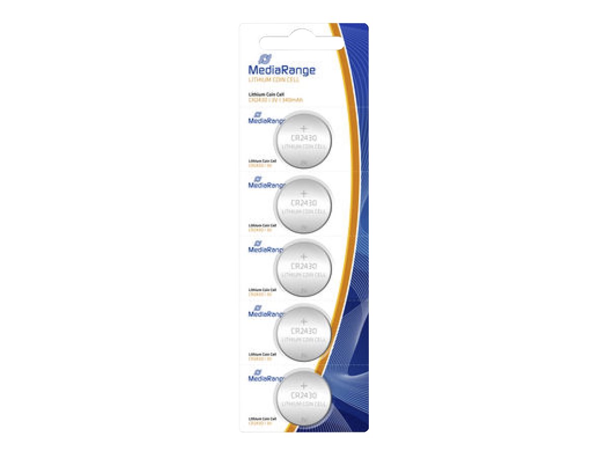 MediaRange CR2430 Standardbatterier 340mAh 5
