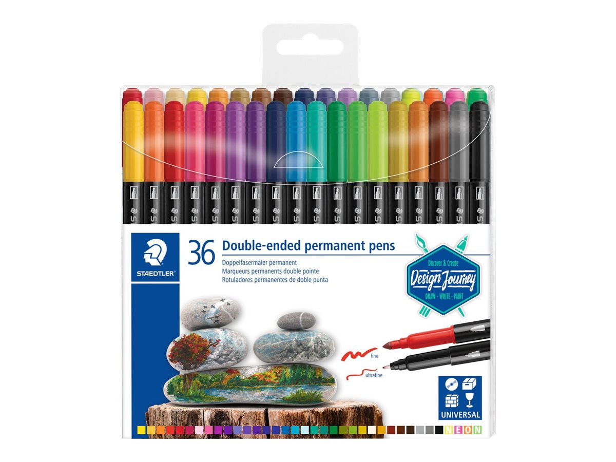 STAEDTLER Design Journey 3187 Dobbeltspids-markør Assorteret