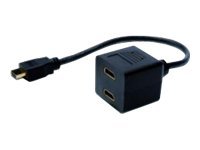 ASSMANN HDMI-opdeler 20cm Sort