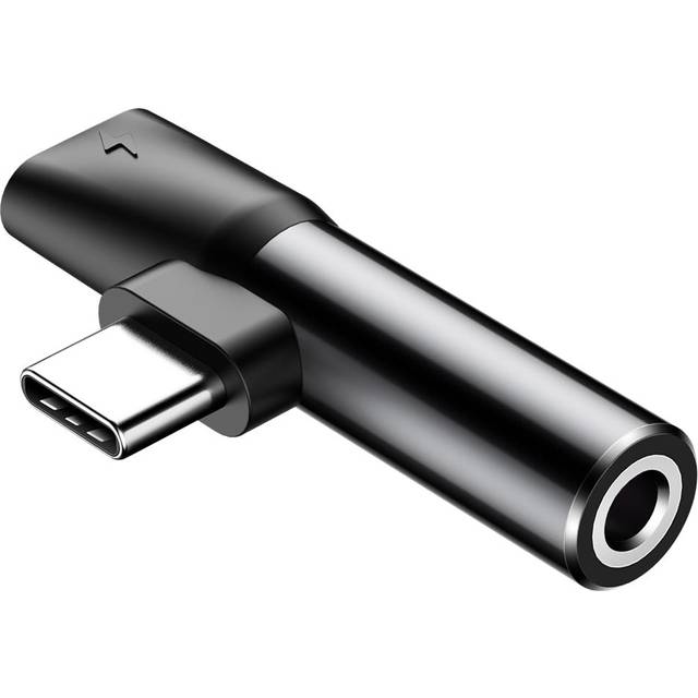 Baseus CATL41-01 kabel kønsskifter Type-C Type-C / 3.5 mm Sort