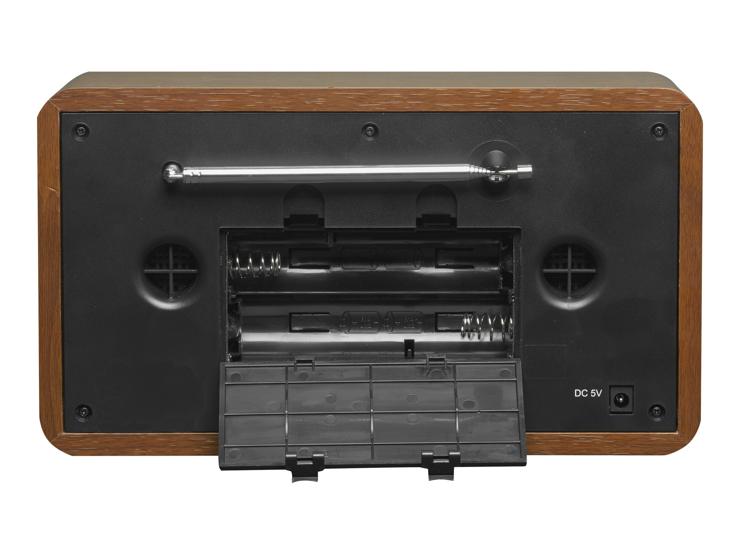 DENVER DAB-18 Clock-radio Sort Brun Sølv