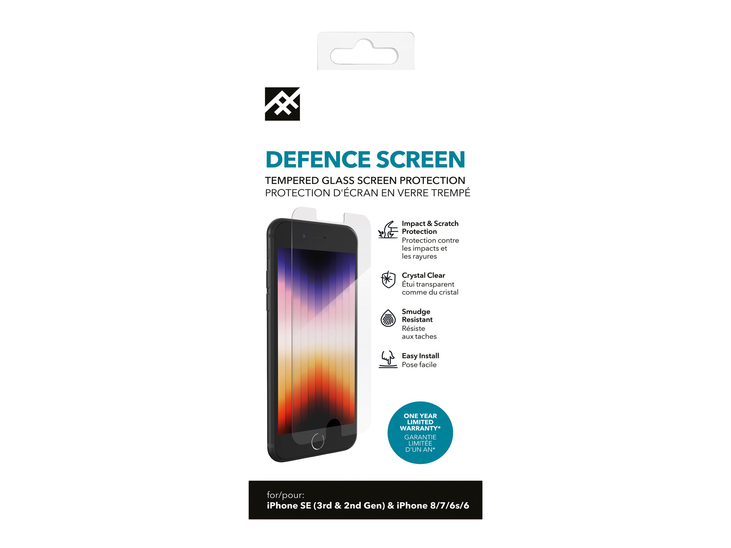 ZAGG InvisibleShield Defense Skærmbeskytter Transparent Apple iPhone 6, 6s, 7, 8, SE (2. generation)