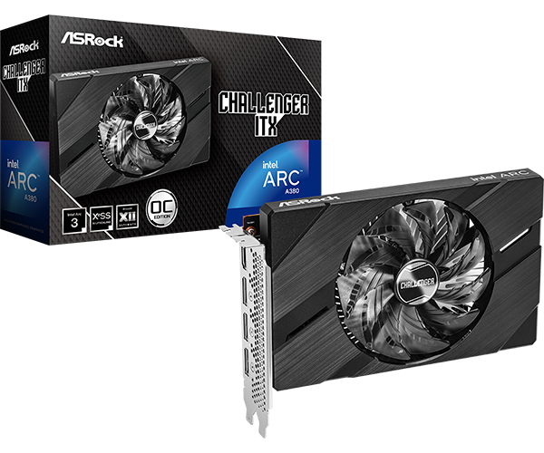 ASRock Intel Arc A380 Challenger ITX 6GB OC