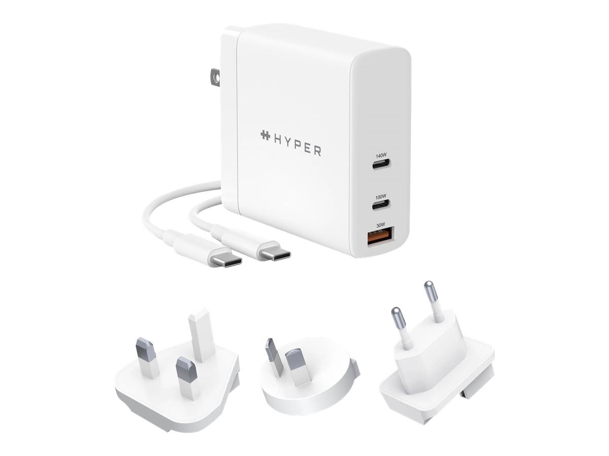 HyperJuice Strømforsyningsadapter 140Watt Strøm 2-polet GaN