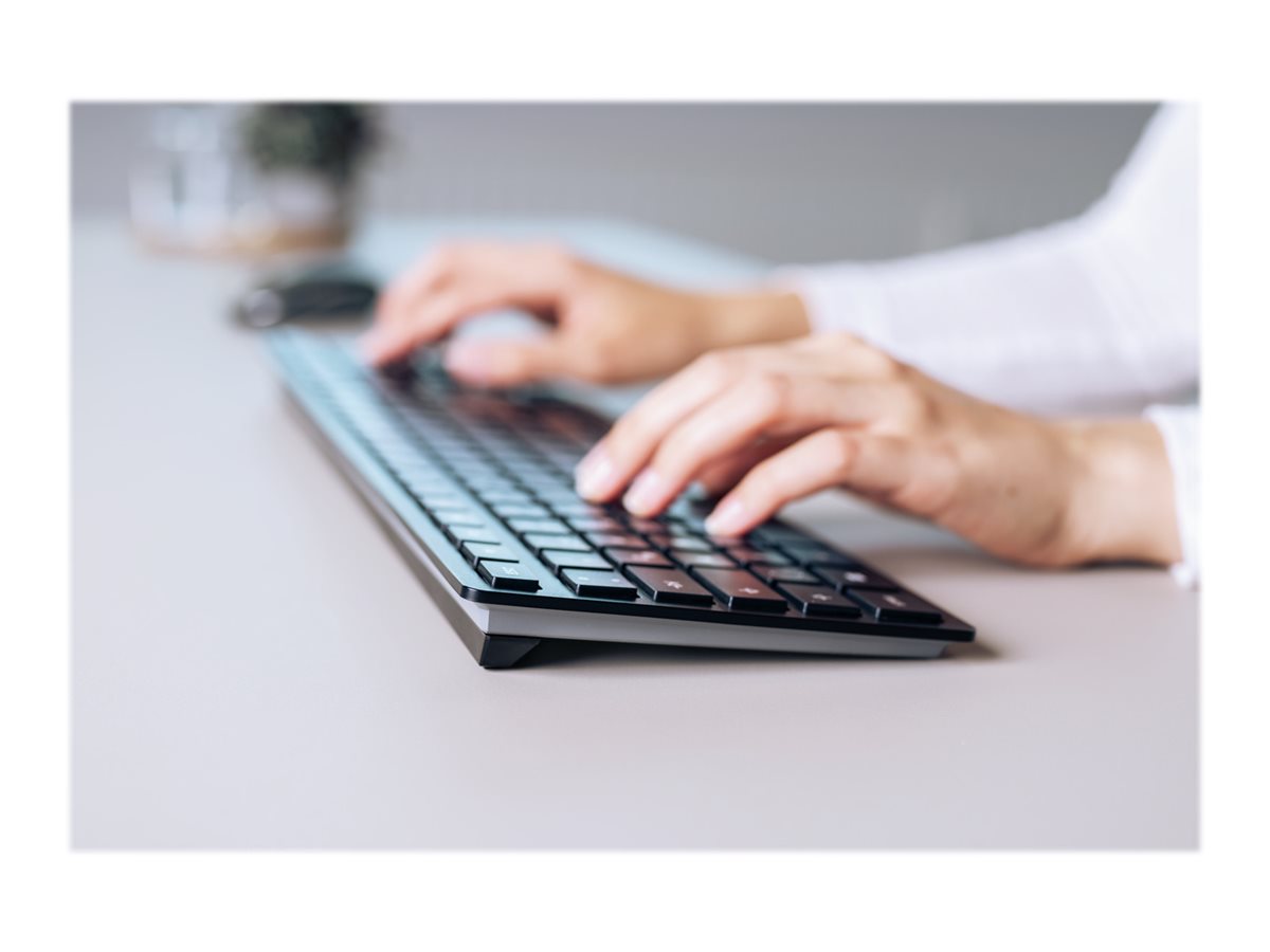 CHERRY KW 9100 SLIM Tastatur Trådløs Schweizisk
