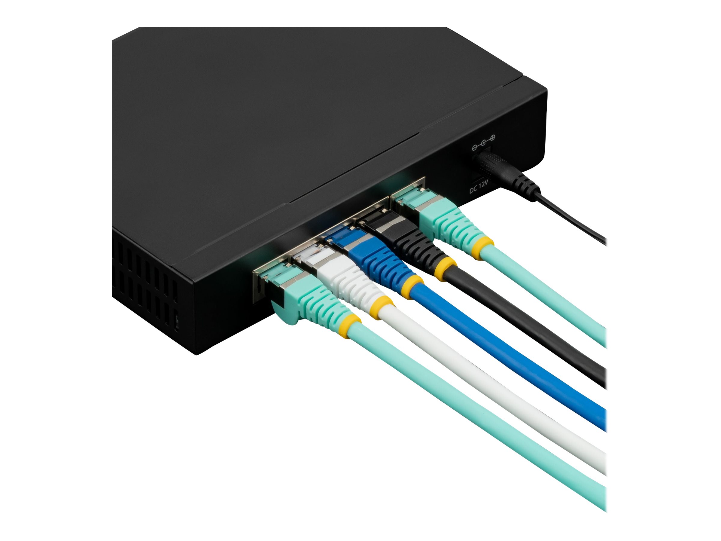 StarTech.com 2m CAT6a Cable - Black - Low Smoke Zero Halogen (LSZH) - 10GbE 500MHz 100W ++ Snagless RJ-45 w/Strain Reliefs S/FTP Network Patch Cord CAT 6a S/FTP 2m Patchkabel Sort