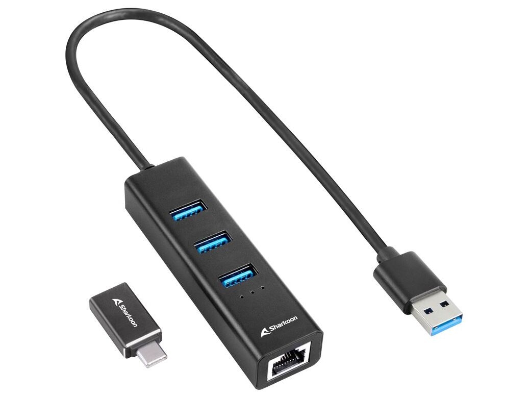 Shark USB Hub 3x USB-A 3.2 Gen 1 + RJ45