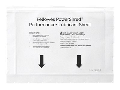Fellowes Powershred Performance + Smøringsark til makulator