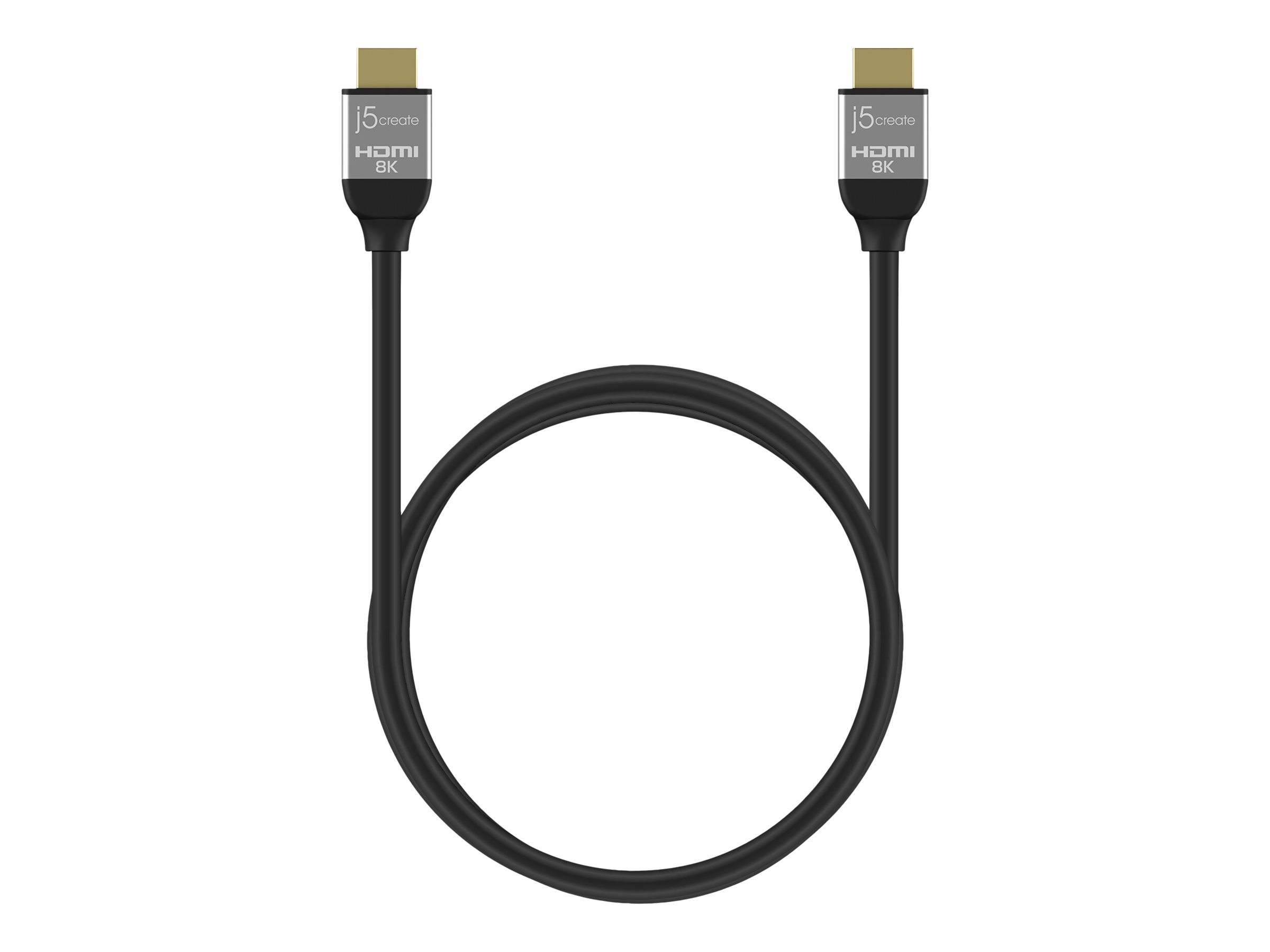 j5create JDC53 HDMI-kabel 2m Sort Grå
